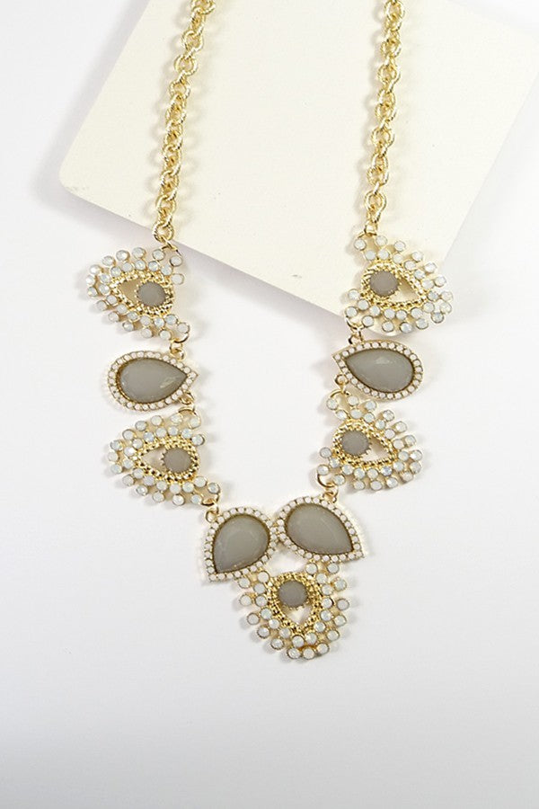 Bead bib necklace | 510180299