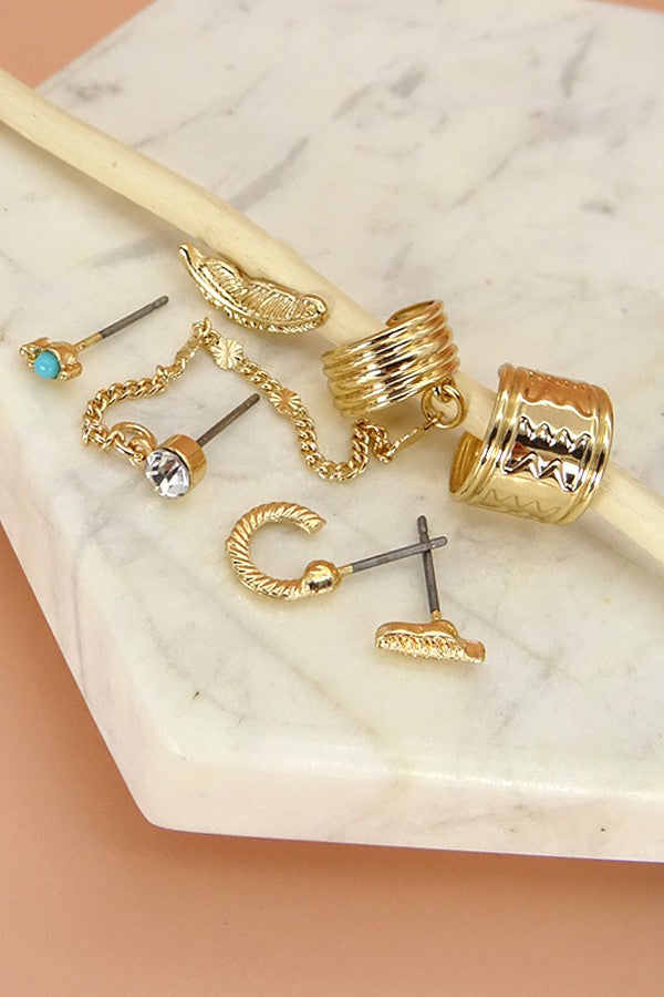 BOHO TRIBAL EARRING SET| 260394706