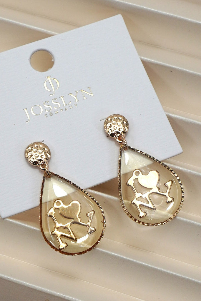 I LOVE NY TEAR DROP EAR | 31E9072