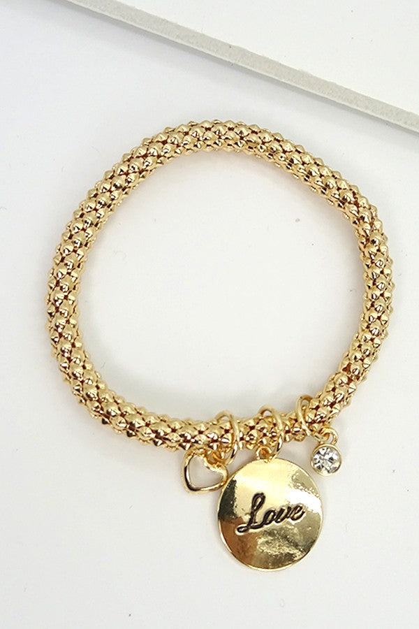 WING CHARM STRETCH CHAIN BRACELET | 51B20117