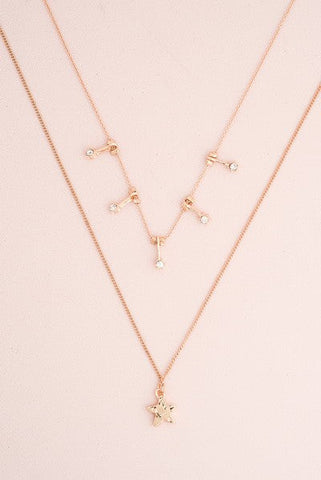 Double layered Rhinestone Necklace | 260191360