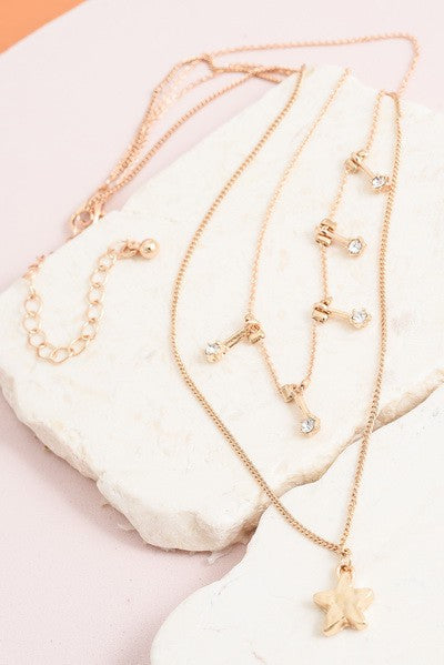 Double layered Rhinestone Necklace | 260191360