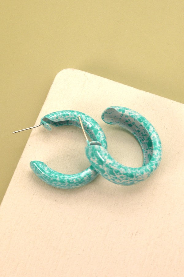 COLORFUL HOOP EARRINGS | 40E222