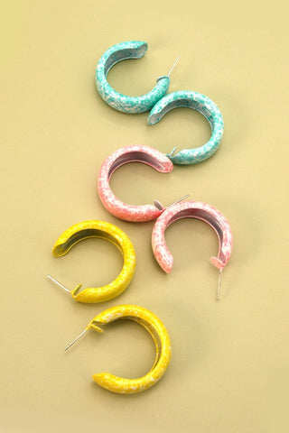 COLORFUL HOOP EARRINGS | 40E222