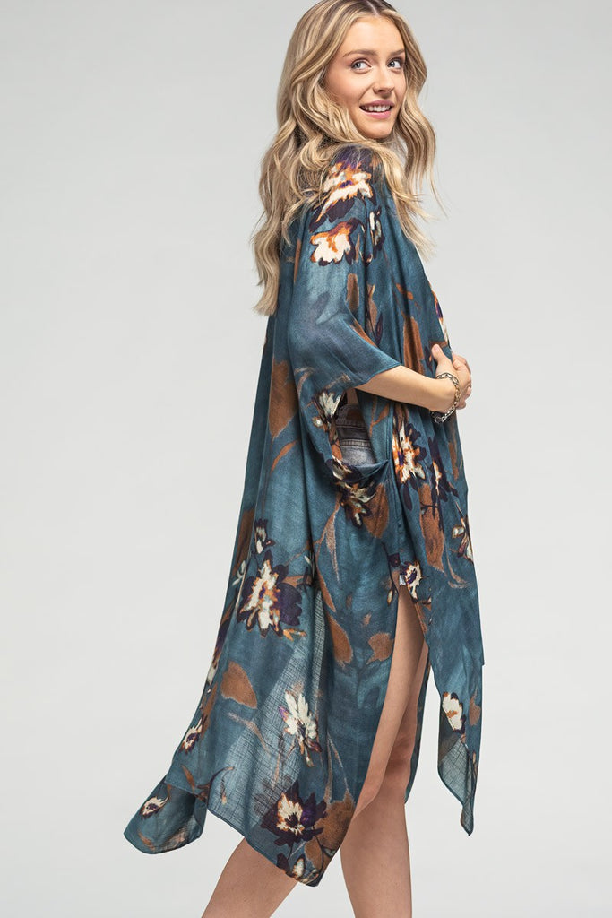 Kimono Collection! - Airy Floral Kimono | Beautiful Women Floral Kimono | Kimono Cardigan | Beach Kimono | Beach Cardigan, Long Kimono