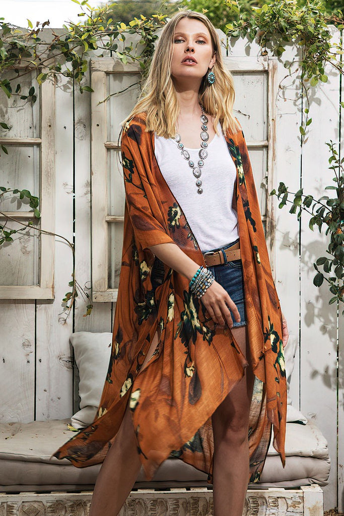 Kimono Collection! - Airy Floral Kimono | Beautiful Women Floral Kimono | Kimono Cardigan | Beach Kimono | Beach Cardigan, Long Kimono