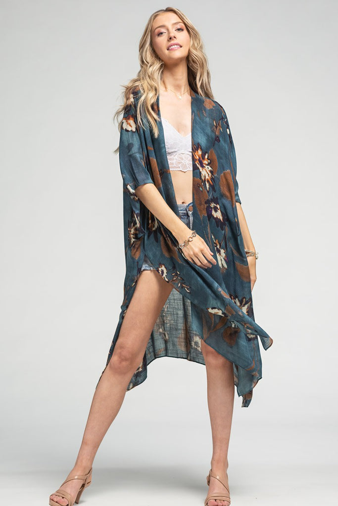 Kimono Collection! - Airy Floral Kimono | Beautiful Women Floral Kimono | Kimono Cardigan | Beach Kimono | Beach Cardigan, Long Kimono