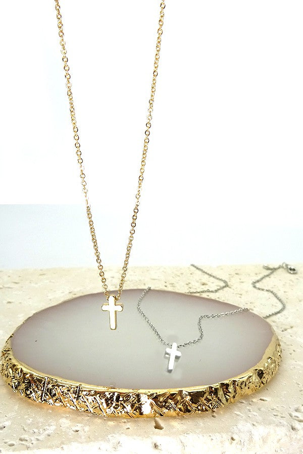 CLASSIC MINI CROSS NECKLACE | 47N15737-CROSS