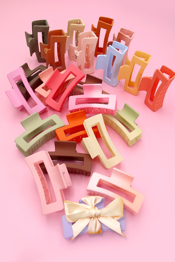 JUMBO CLASSIC HAIR CLAW CLIPS 12PCS PACK | 21H0244-12 Pack