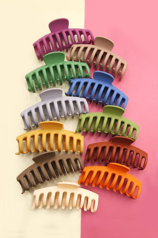 OVERSIZED HAIR CLAW CLIPS 12PCS PACK | 40H203-12PACK