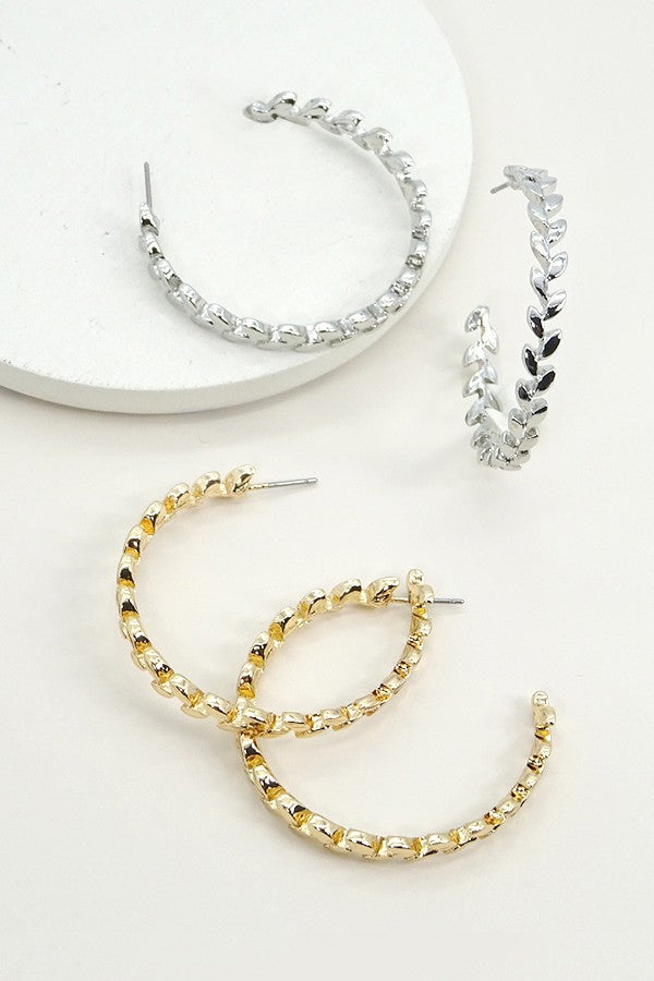 LEAVES SHAPE HOOP | 31E03031
