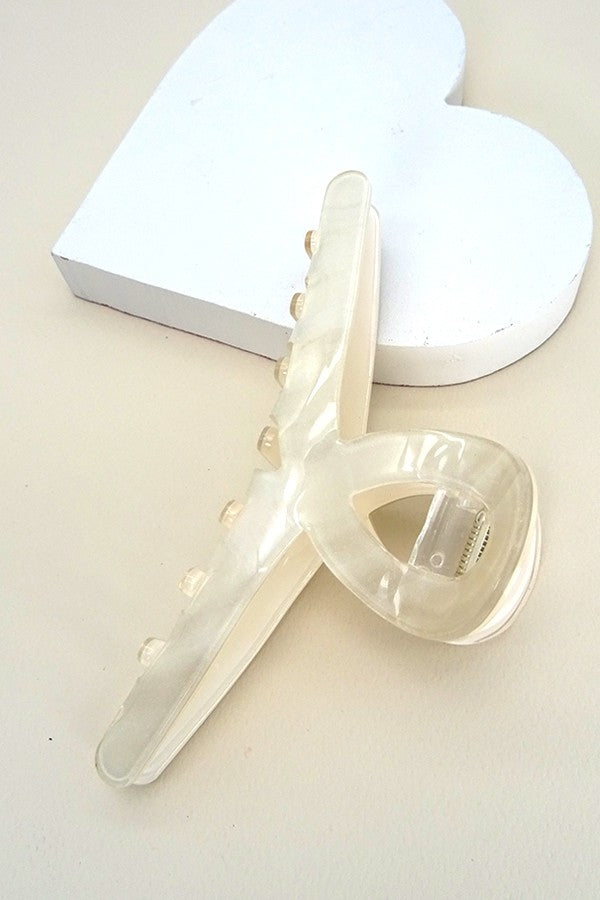 LARGE MARBLE CLAW HAIR CLIP | 40H010