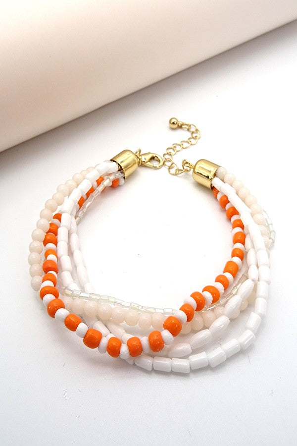MULTI ROW SEEDBEAD BRACELET | 13B015