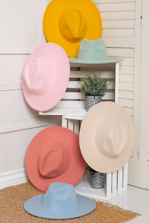 A VINTAGE PLAIN FEDORA HAT | 40HW012