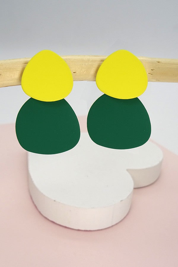 COLOR BLOCK CIRCLE DROP EAR | 31E21129