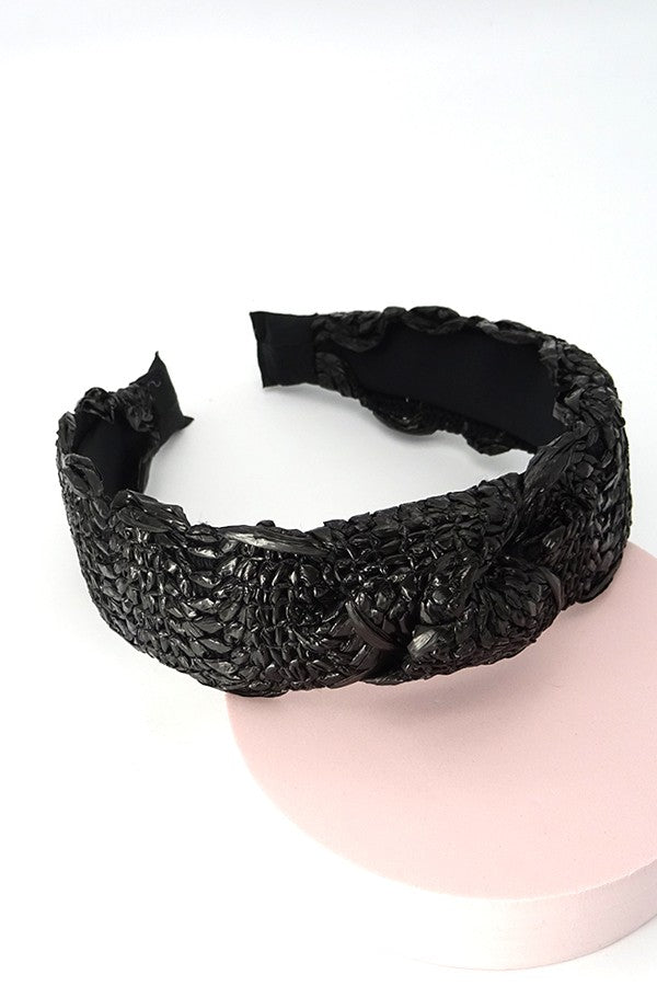 STRAW KNOTTED HEADBAND | 40HB015