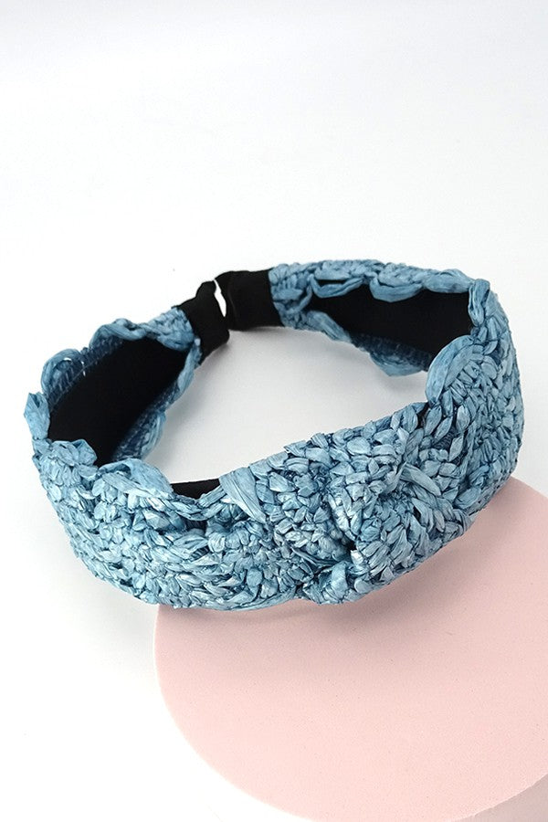 STRAW KNOTTED HEADBAND | 40HB015