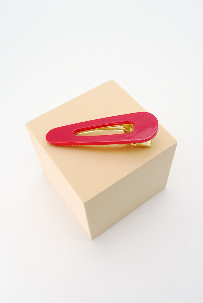 TEARDROP ACRYLIC HAIR CLIPS 40H003