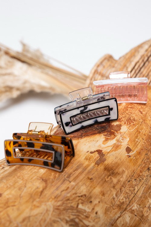 DESIGNER INSPIRED  BOLD EDGE HAIR CLAW CLIP | 40H395