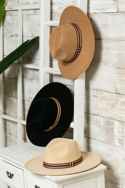 FEDORA HAT WITH DESIGNER INSPIRED TRIM | 40HW316