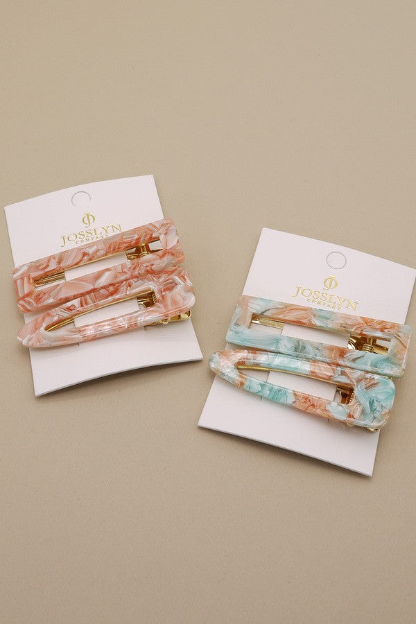 PRETTY PEARLESCENT HAIR CLIP SET | 40H402