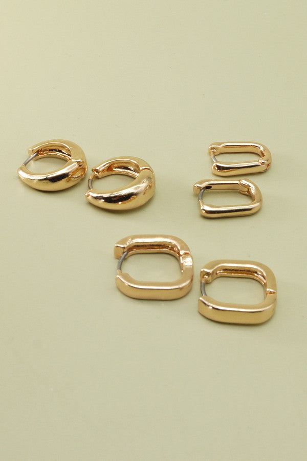 MINI TRIO HOOP EARRING SETS | 60E1009301