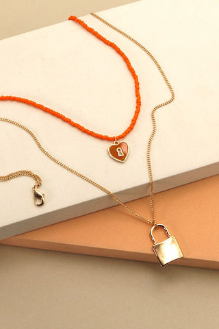 SEED BEAD LOCK MULTI LAYERED NECK | 310125107