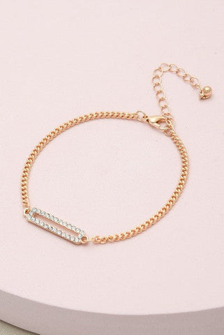 RHINESTONE BAR BRACELET | 31B21060