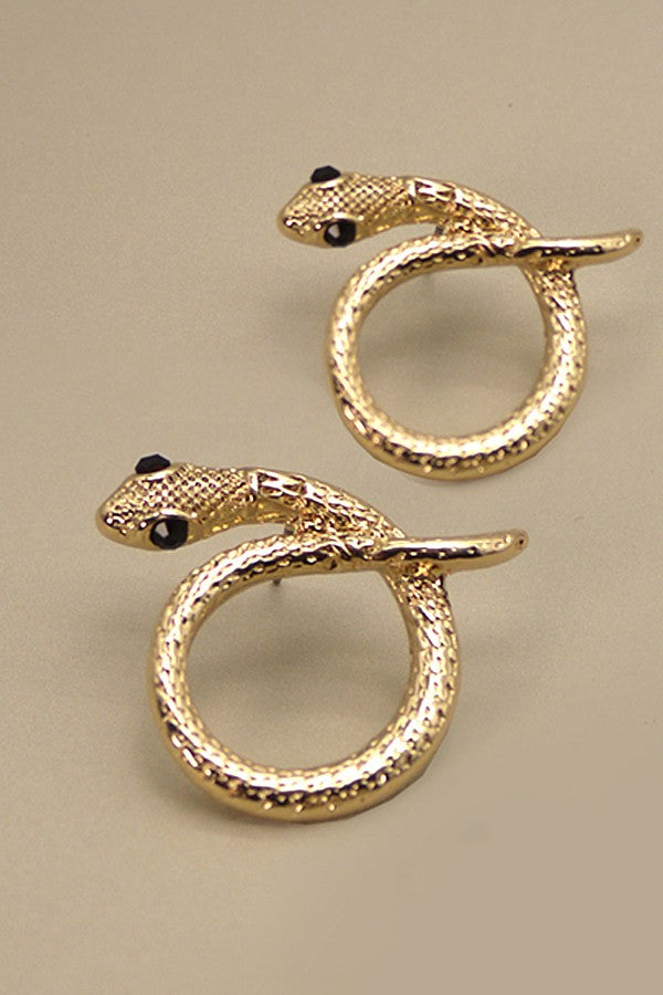 SNAKE STUD EARRINGS | 31E22022