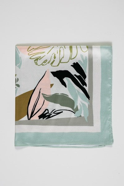 PRETTY PRINT SILKY FEEL BANDANA SCARF | 21SC369