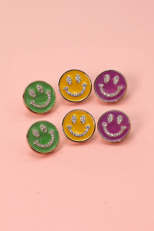 SMILEY EPOXY EARRINGS | 31E22037