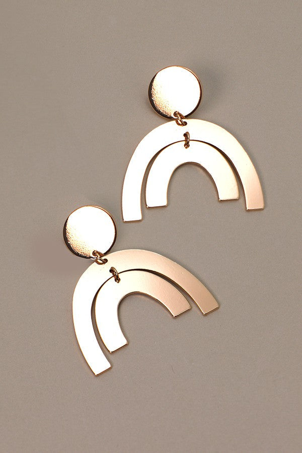 DOUBLE U RAINBOW POST EARRINGS | 31E22113