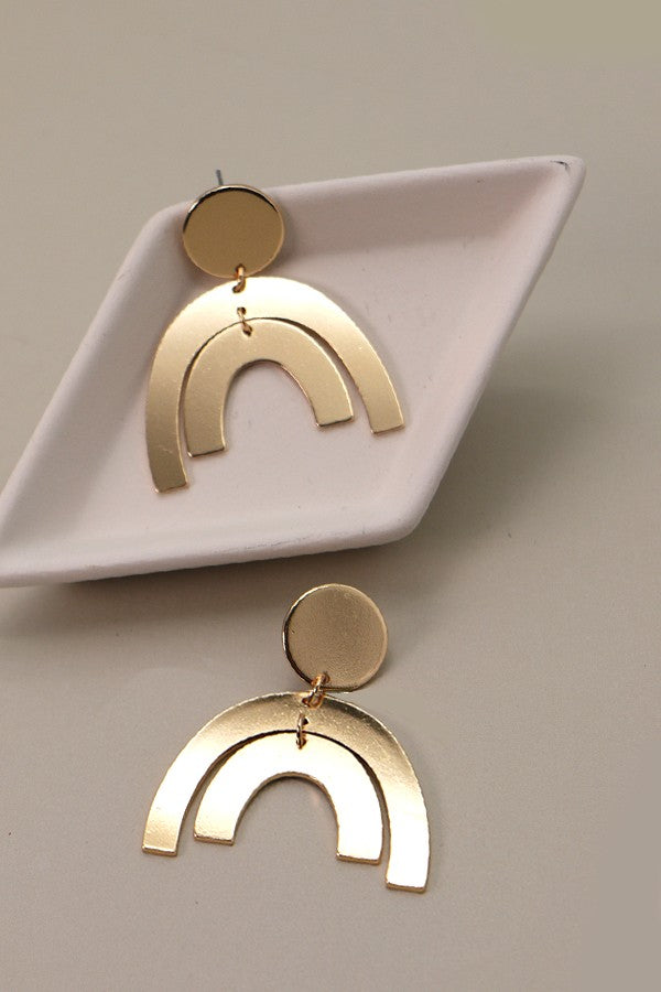 DOUBLE U RAINBOW POST EARRINGS | 31E22113