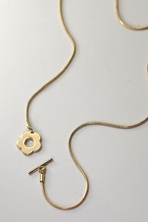 FLOWER TOGGLE NECKLACE | 51N2021101