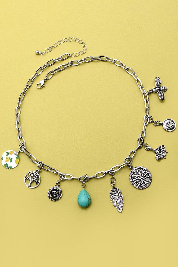 BOHO BOUTIQUE CHARM NECKLACE | 51N2021604
