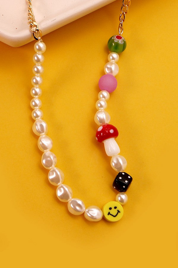PEARL SMILE BEADS NECKLACE | 31N22059