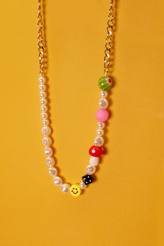 PEARL SMILE BEADS NECKLACE | 31N22059