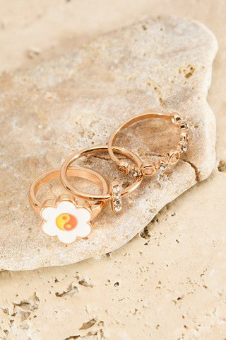 YINGYANG DAISY RING SET 31R22081