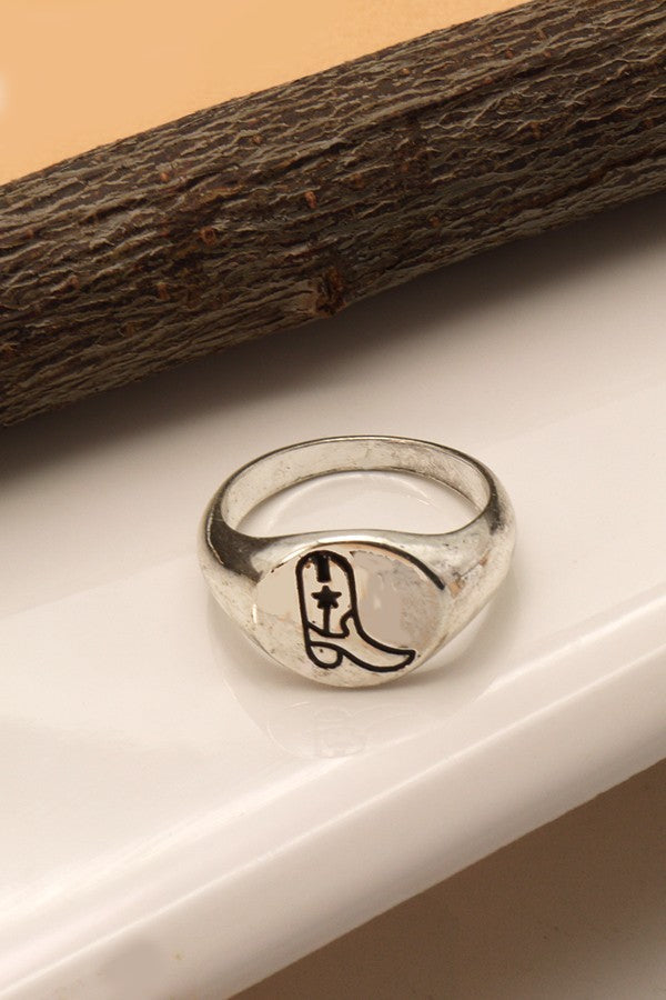 WESTERN BOOT SIGNET RING 31RD2200