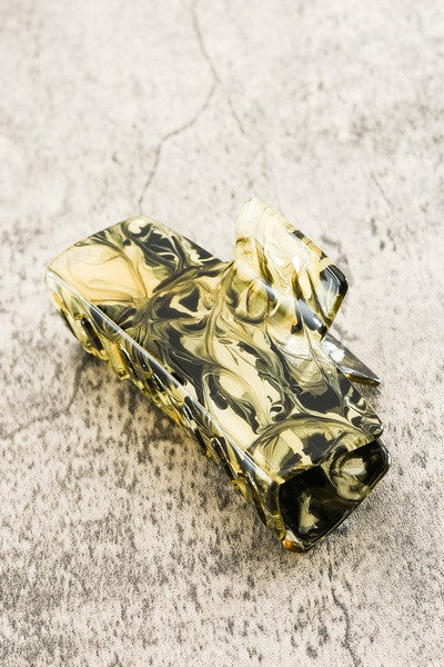 LARGE MARBLE FINISHED HAIR CLAW CLIP | 40H483