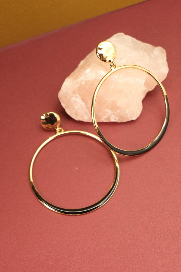 STATEMENT COLOR HOOP EARRINGS | 51E2070912