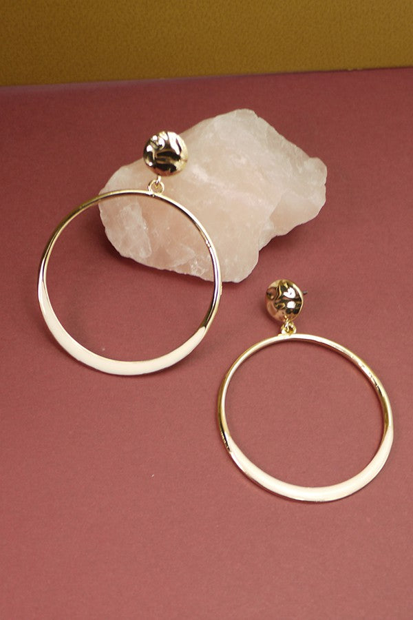 STATEMENT COLOR HOOP EARRINGS | 51E2070912