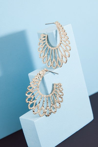 FLAIR HOOP EARRRINGS | 51E2070934