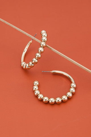 CLASSIC BALL HOOP EARRINGS | 31E22854