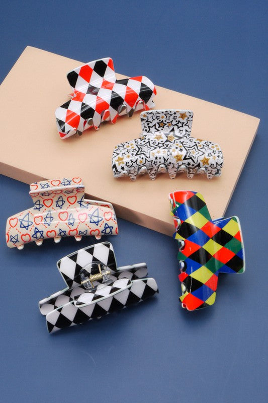 FRENCH RETRO HAIR CLAW CLIPS | 40H486