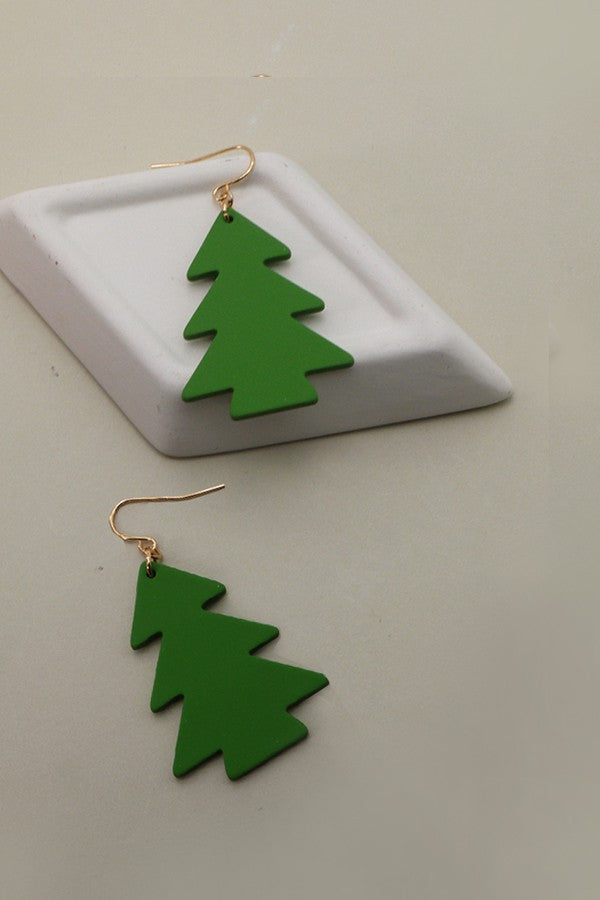 SIMPLE FUN CHRISTMAS TREE EARRINGS| 31E2251-1