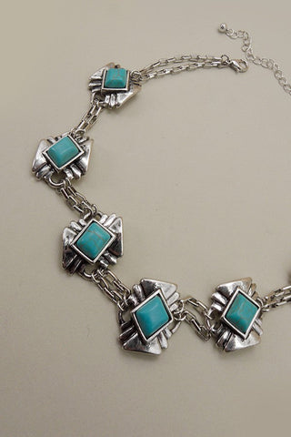 BOHO TURQ CHOKER  NECKLACE | 52N208118