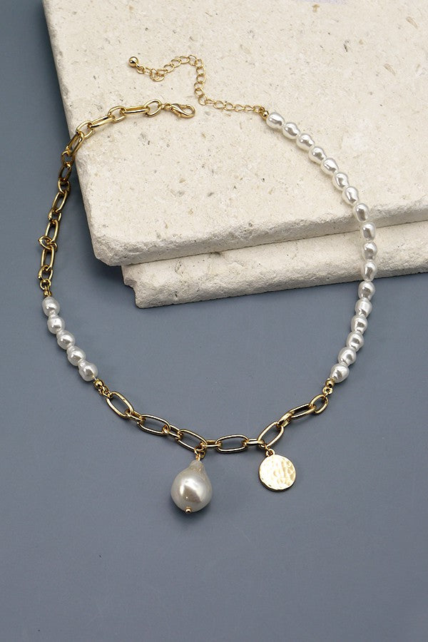 SIMPLE PENDANT PEARL NECKLACE | 52N208124