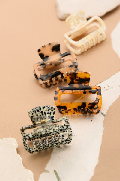 MID SIZE CELLULOSE HAIR CLAW CLIPS | 40H498