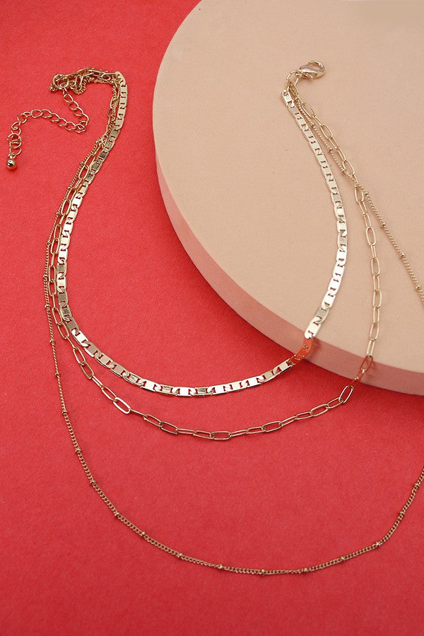 DELICATE MULTI LAYER CHAIN NECK | 25N549